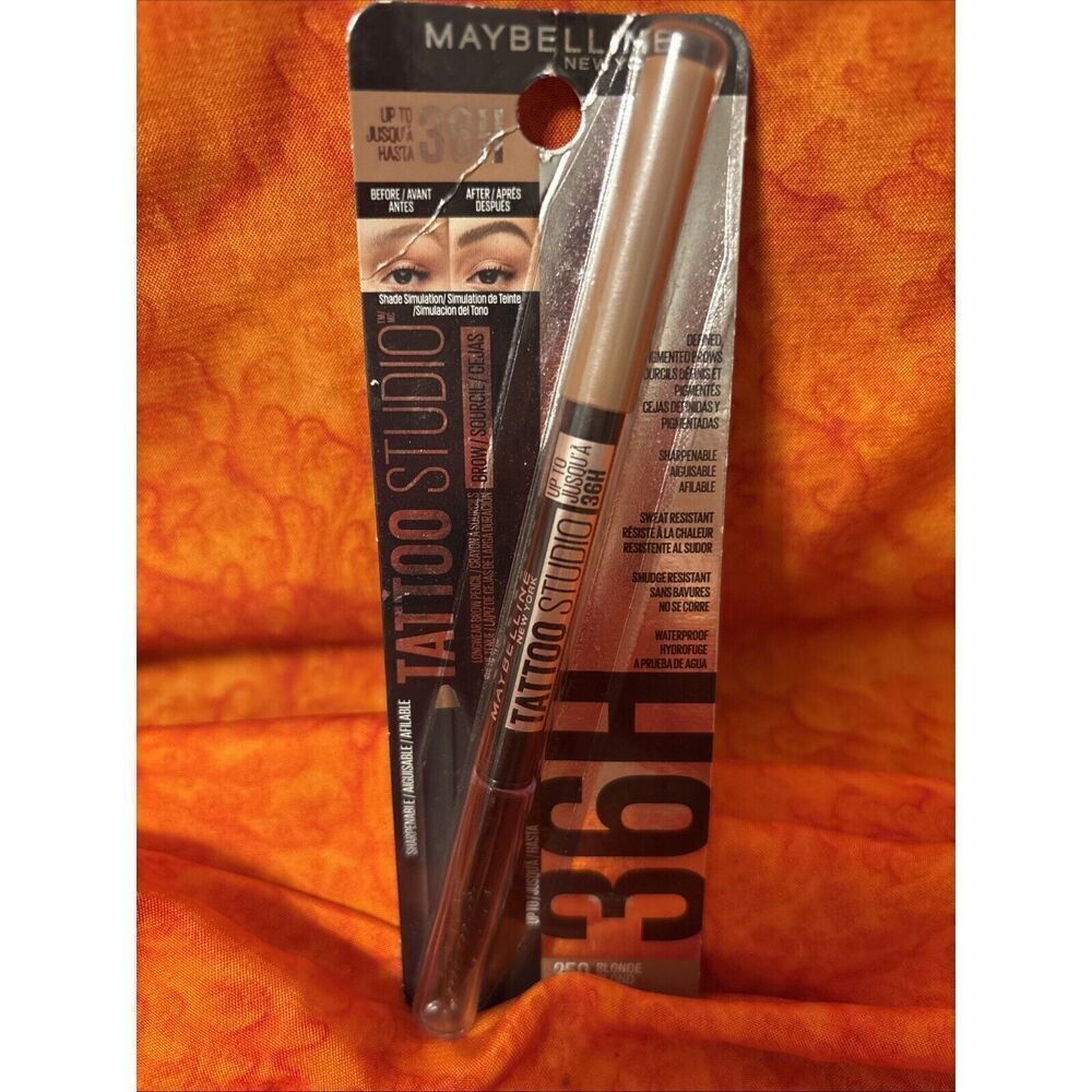Maybelline~ 36 Hour Tattoo Studio Brow Lift‎ Stick~#250~Blonde~026oz~NIB